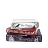 Edgar Allen Poe Stacked Book Planter