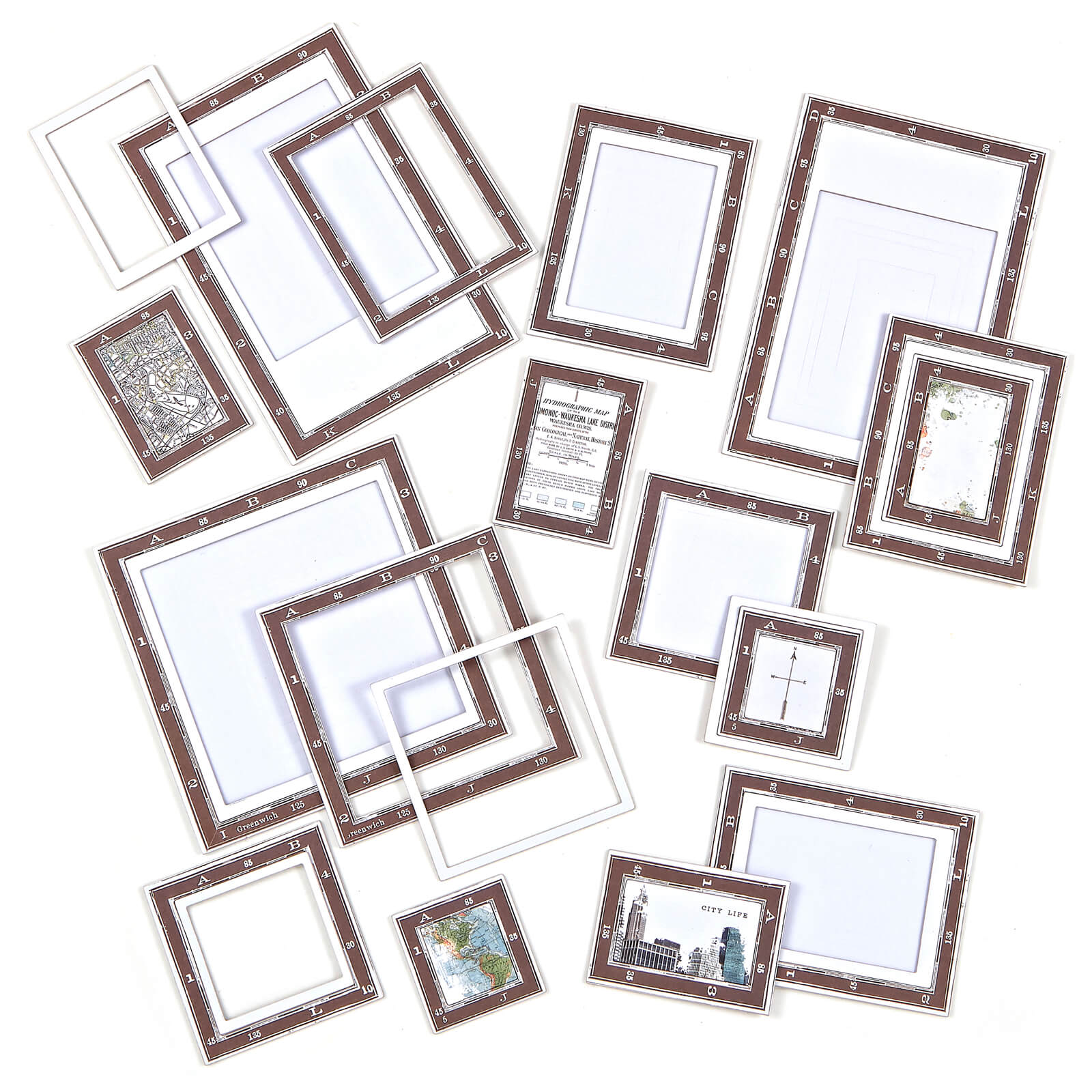 Wherever Chipboard Map Frames