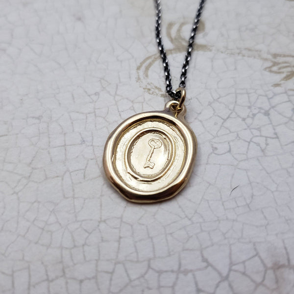 Key to My Heart Wax Seal Pendant