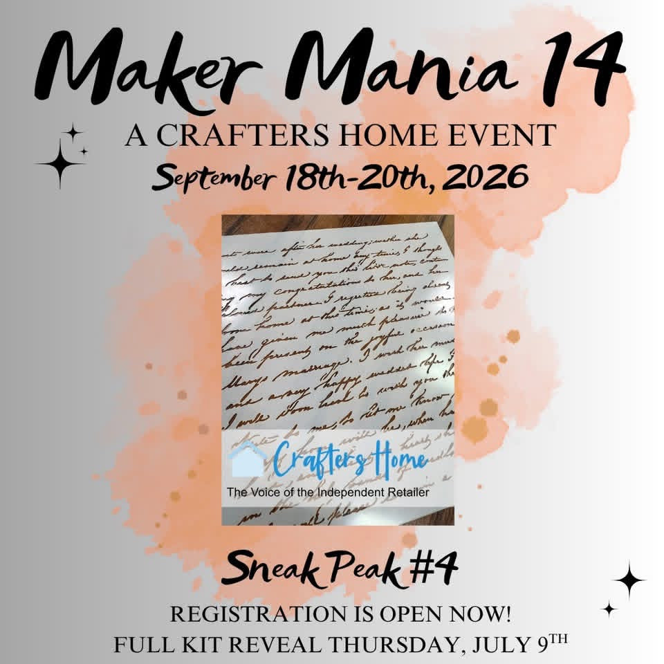 09/18-09/20: Maker Mania 14 | Vintage Treasures {Virtual + Kit}