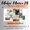 09/18-09/20: Maker Mania 14 | Vintage Treasures {Virtual + Kit}
