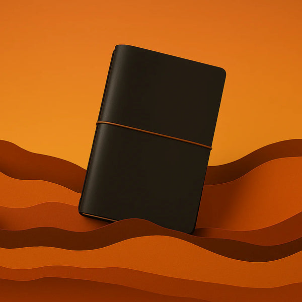 Black Explorer Refillable Cactus Leather Journal