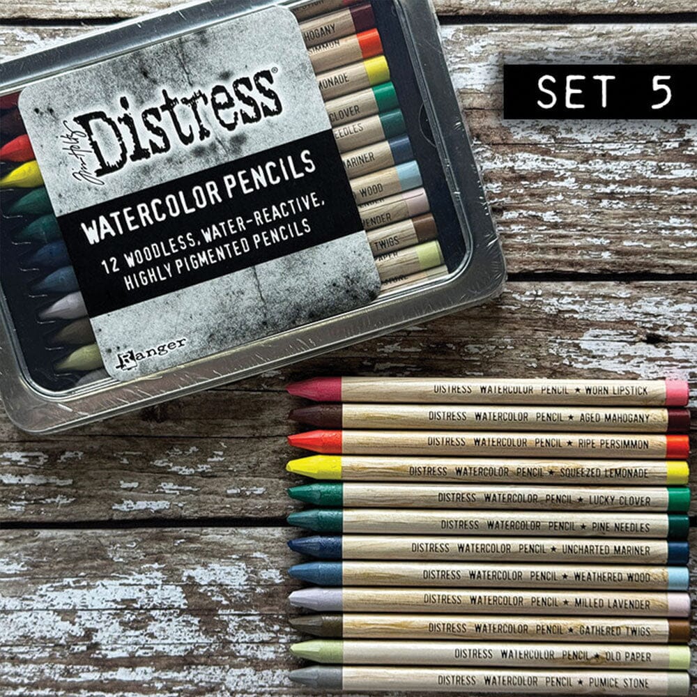 Distress Watercolor Pencils {Set 5}