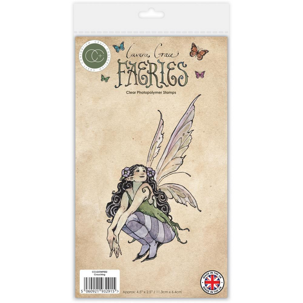 Crouching Faerie Clear Stamp | Faeries Collection