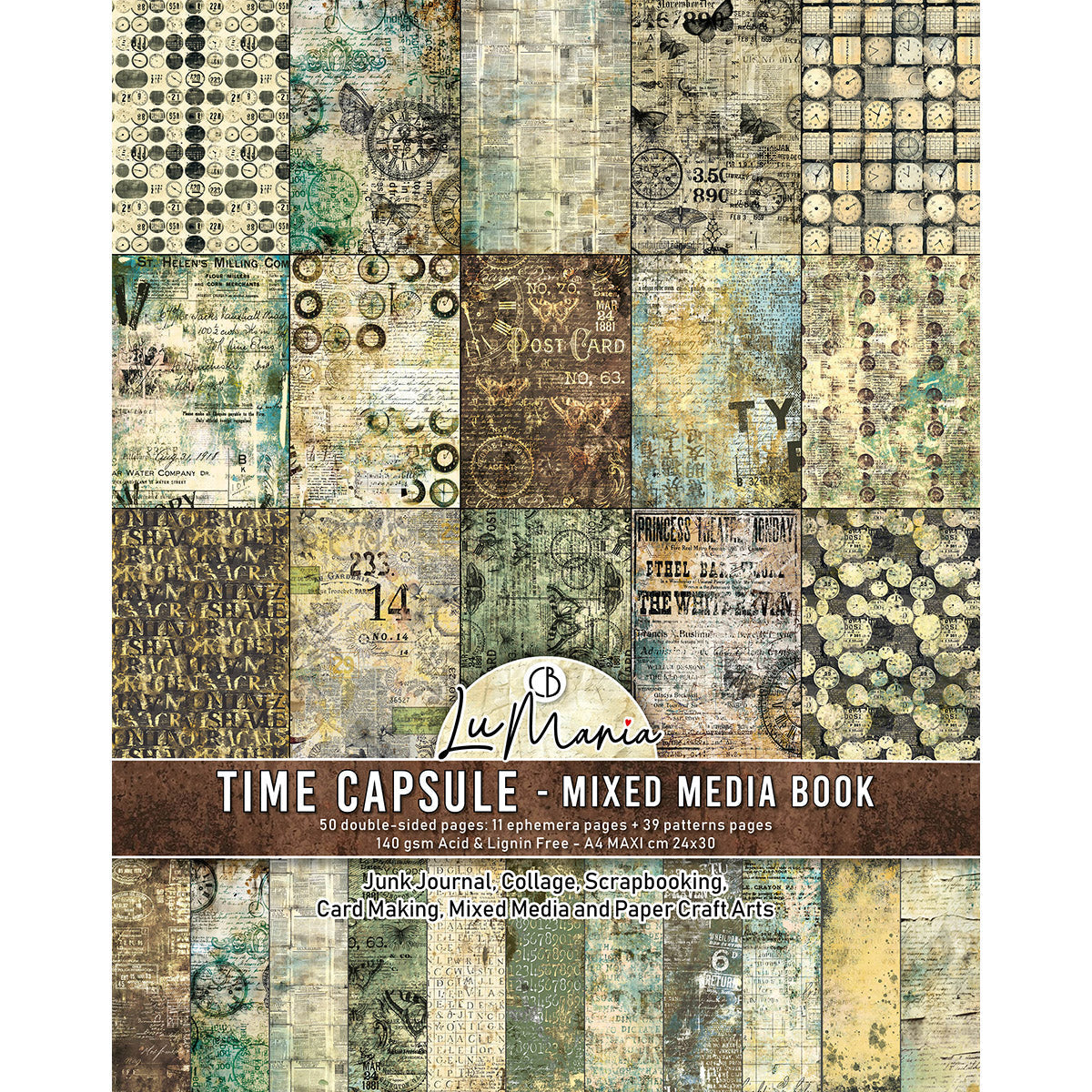 Time Capsule A4 Maxi Mixed Media Book