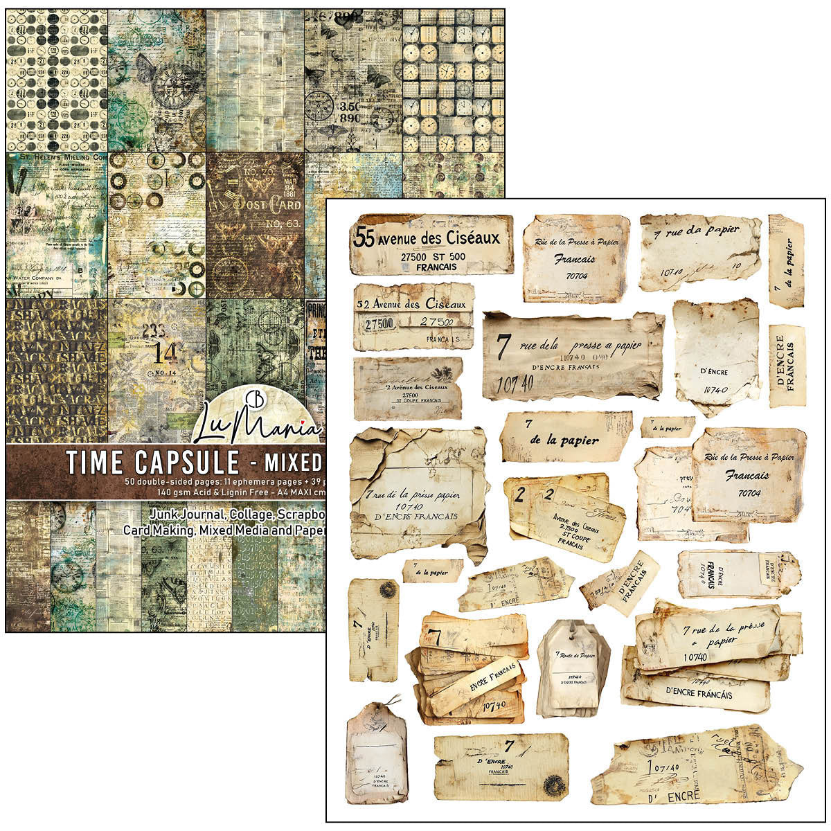 Time Capsule A4 Maxi Mixed Media Book