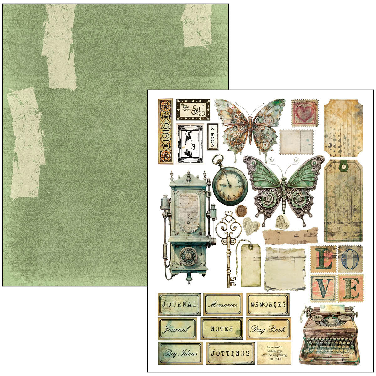 Time Capsule A4 Maxi Mixed Media Book
