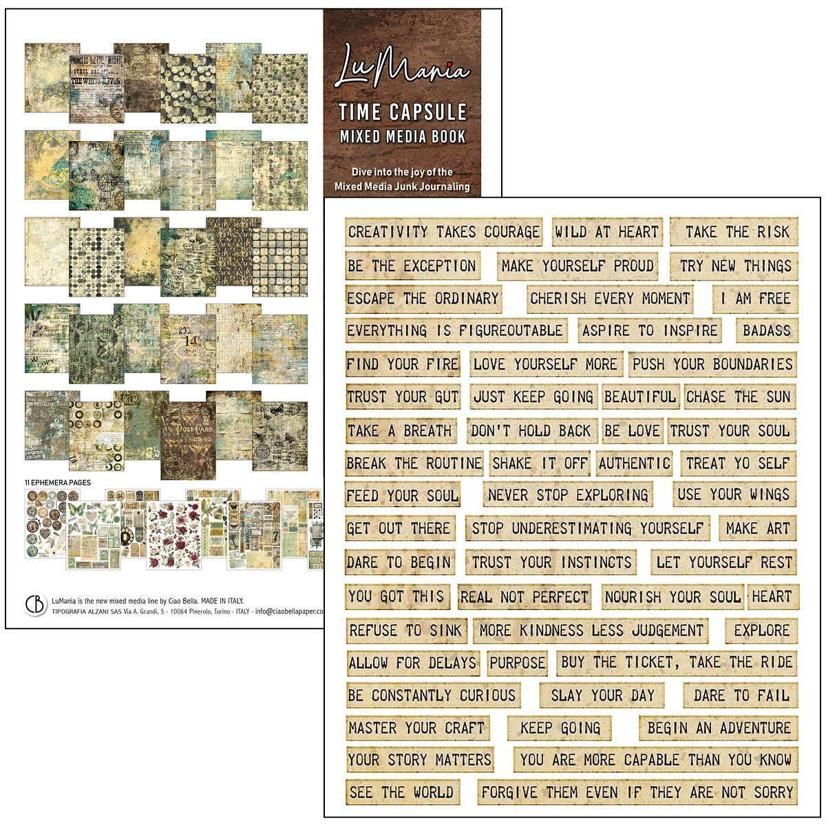 Time Capsule A4 Maxi Mixed Media Book