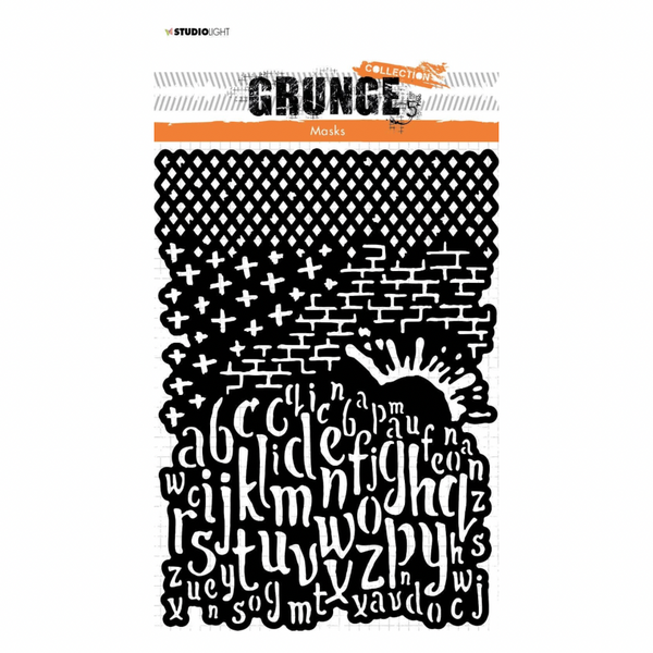 Letters and Texture Stencil Mask No.98 | Grunge Collection