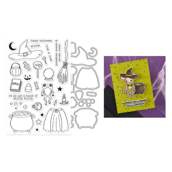 Tricks & Treats Stamp / Stamp + Cut Set | Hocus Pocus