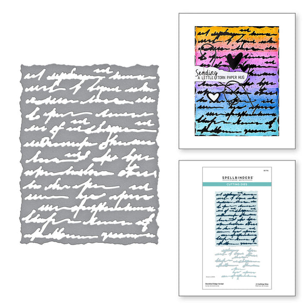 Deckled Edge Script Die Set | Beautifully Imperfect