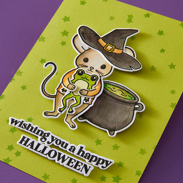 Tricks & Treats Stamp / Stamp + Cut Set | Hocus Pocus