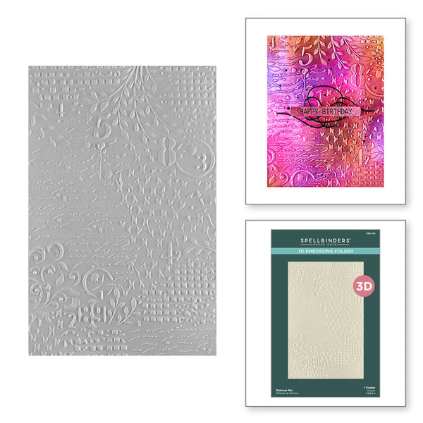Distress Mix 3D Embossing Folder | Beautifully Imperfect