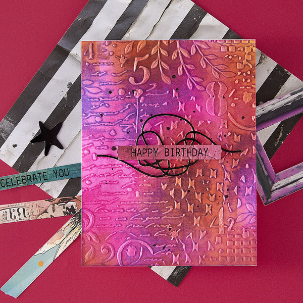 Distress Mix 3D Embossing Folder | Beautifully Imperfect