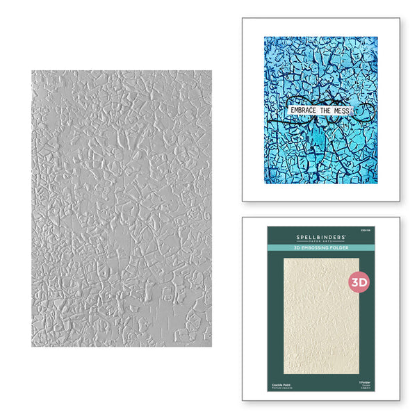 Crackled Paint 3D Embossing Folder | Beautifully Imperfect
