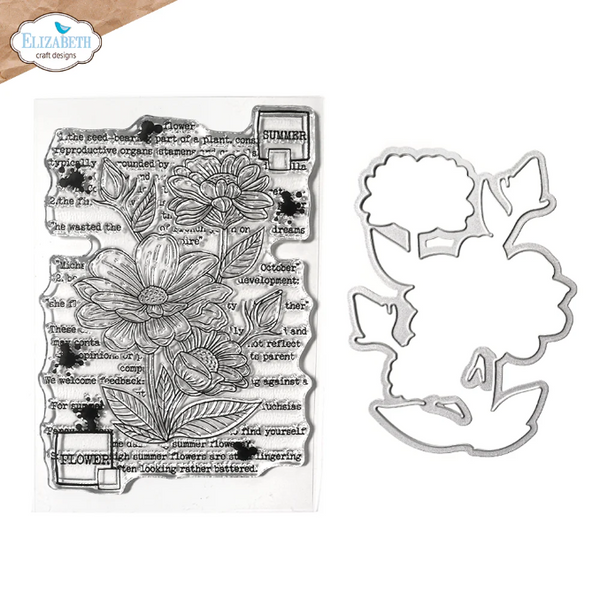 Summer Flower Stamp and Die Set | Art Journal Specials