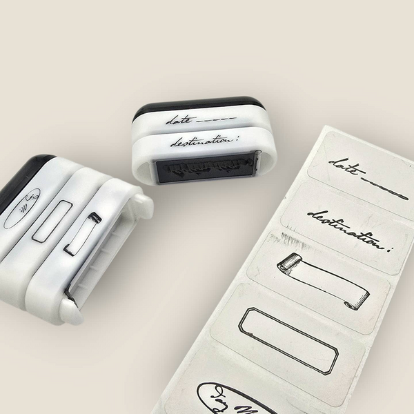Pre-Inked Mini Travel Stamps