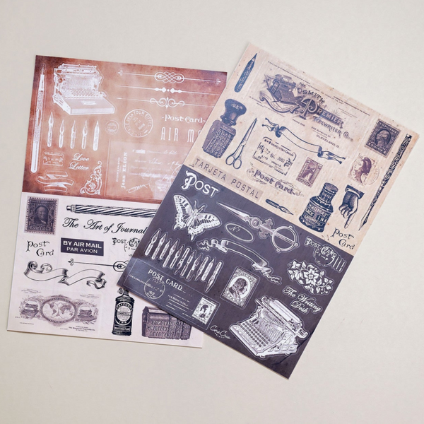 Letter Writing Sticker Sheet Set