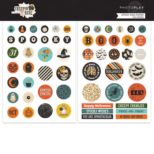 Creepin' It Real Ephemera Die Cuts for Epoxy Shapes