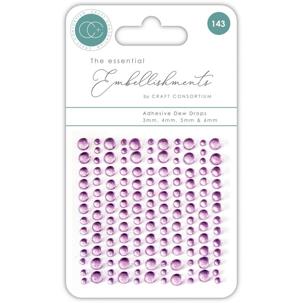 Lilac Adhesive Dew Drops
