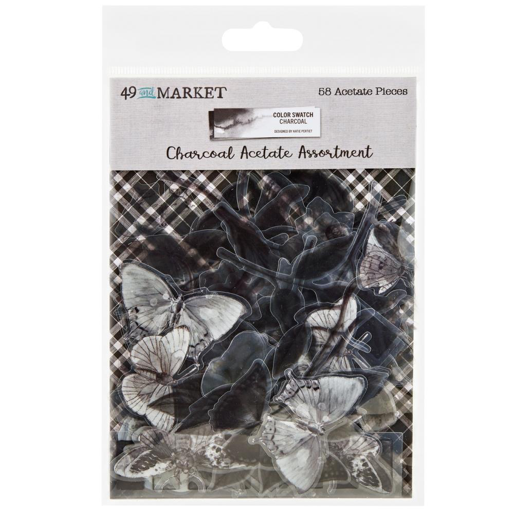 Charcoal Acetate Assortment | Color Swatch