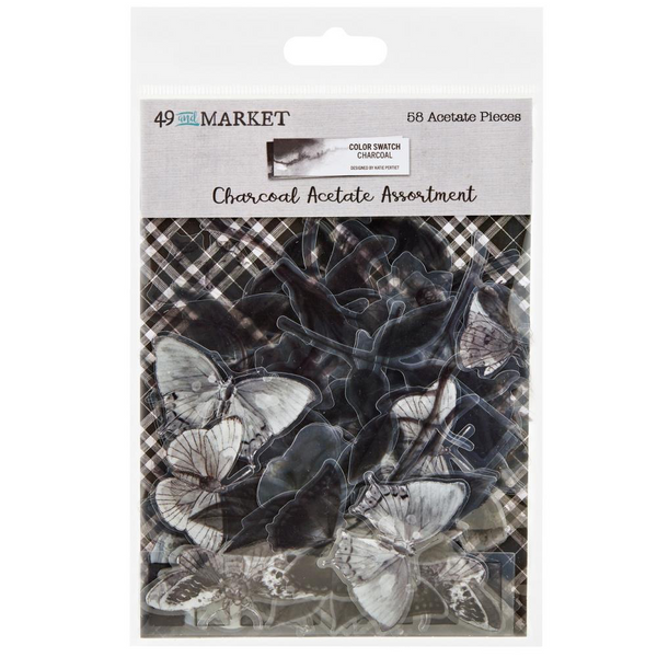 Charcoal Acetate Assortment | Color Swatch