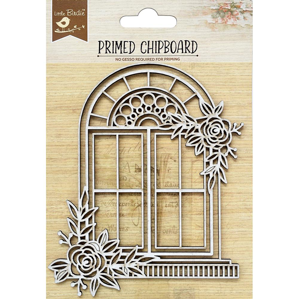 Arch Garden Window Primed Laser-Cut Chipboard