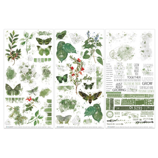 Willow Rub-On Transfer Set | Color Swatch