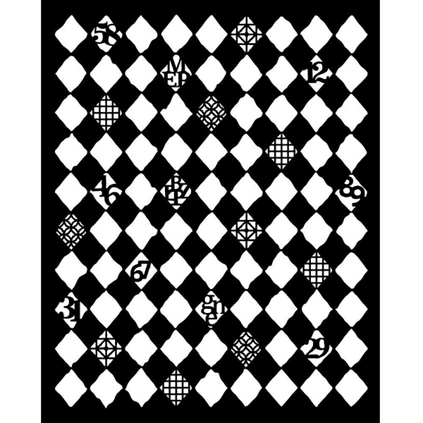 {coming soon!} Rhombus Pattern 8x10 Stencil | Furry Friends