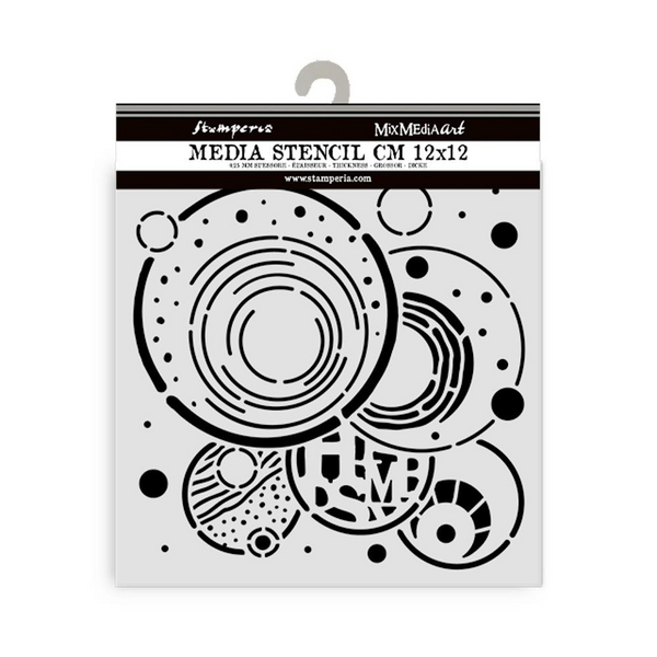 {coming soon!} Vibrant Circles 5x5 Stencil | Furry Friends