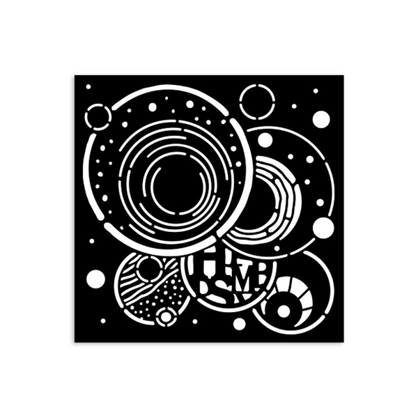 {coming soon!} Vibrant Circles 5x5 Stencil | Furry Friends
