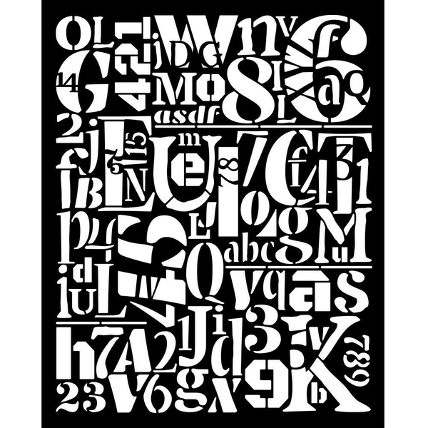 {coming soon!} Numbers And Letters 8x10 Stencil | Furry Friends