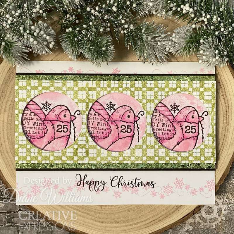 Faded Gingham 4x6 Stamp Set | Woodware