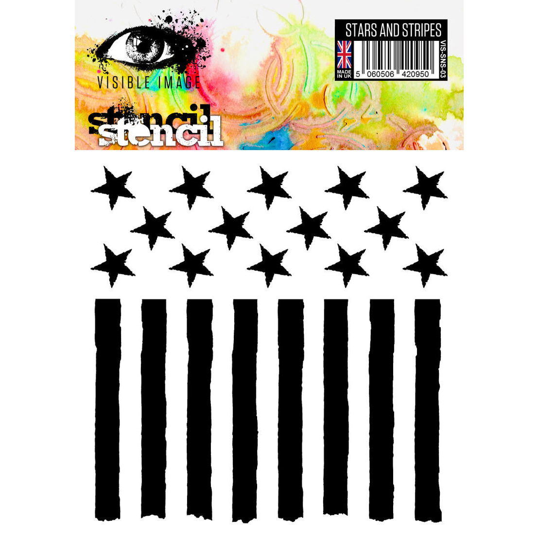 Stars & Stripes 6x6 Stencil
