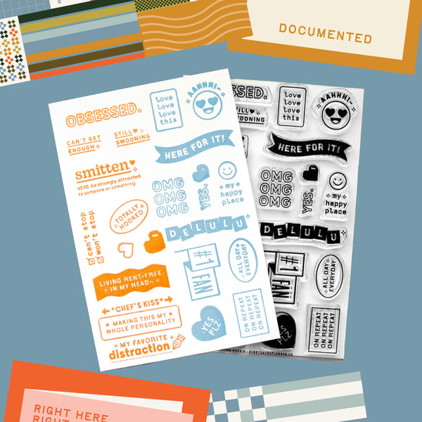 Currently Obsessed 4x6 Clear Stamp Set