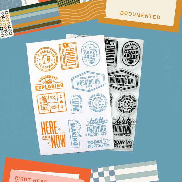 Currently Seals 4x6 Clear Stamp Set {Throwback!}