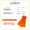 Golden Sunburst Stardust Fountain Pen Ink | Endless Alchemy