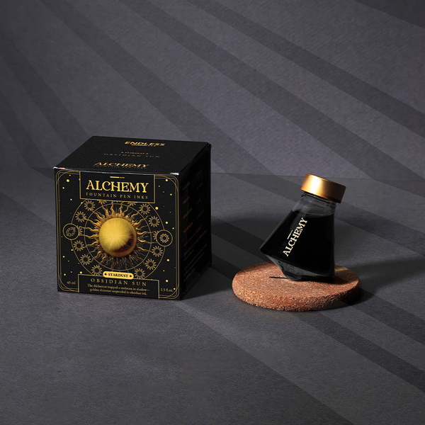 Obsidian Sun Stardust Fountain Pen Ink | Endless Alchemy