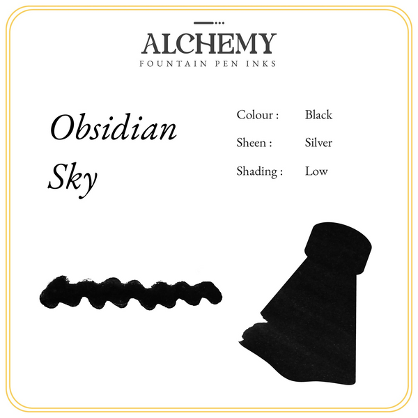 Obsidian Sky Fountain Pen Ink | Endless Alchemy