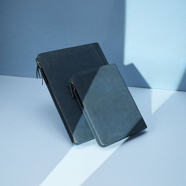 Blue Leather Endless A4 Folio
