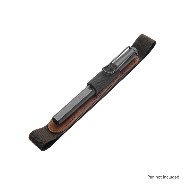 Brown Leather Open-Type Pen Loop