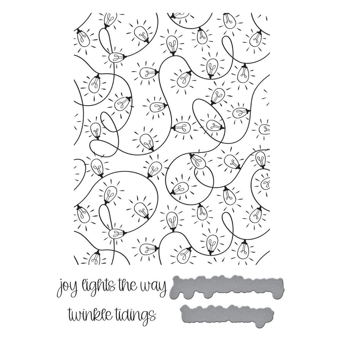 Twinkle Tidings Press Plate + Die Set + Layering Stencil | BetterPress Society October 2025