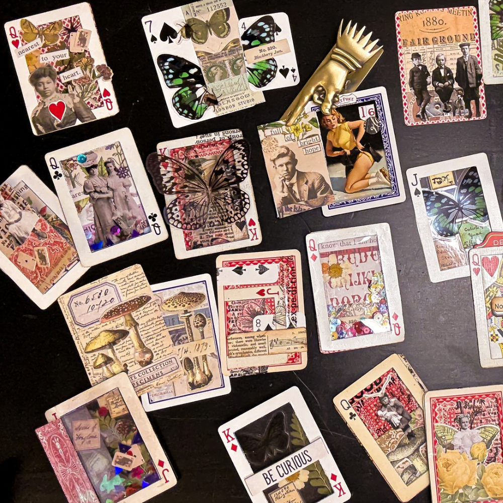 {past event} 08/16: Altered Playing Cards ATCs w/ Jess