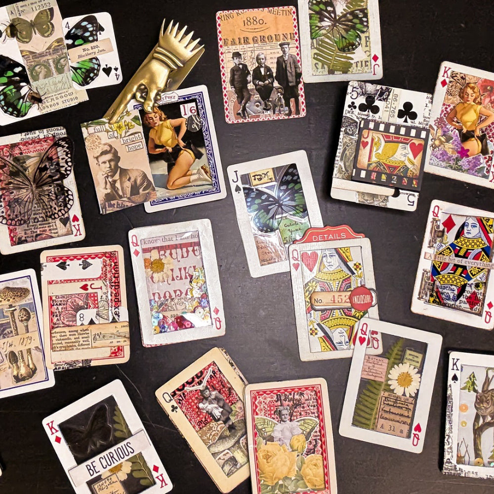 {past event} 08/16: Altered Playing Cards ATCs w/ Jess