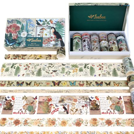 Nature’s Notes 37-Roll Washi Tape Set