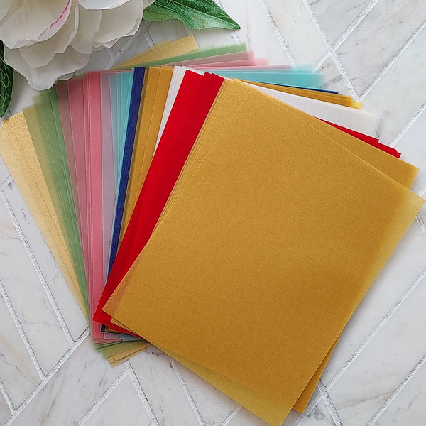 Translucent Colors Vellum A2 Sheets 45pk