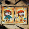Global Gazette A7 Background Stamp No. 1343