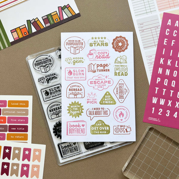 {coming soon!} Reader Awards 4x6 Clear Stamp Set