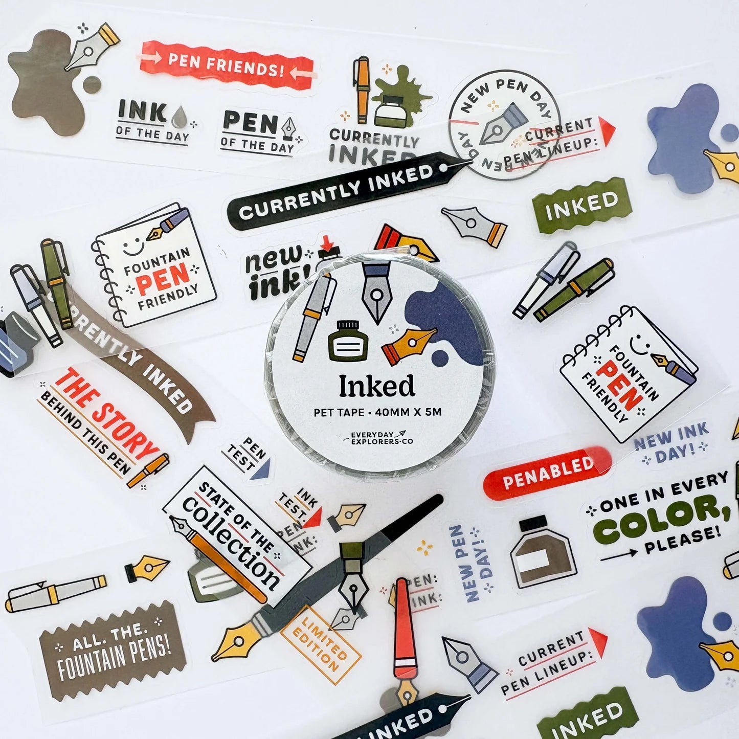 {coming soon!} Currently Inked Kiss-Cut pet Tape