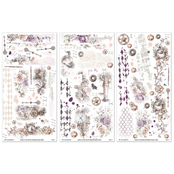 Echoes of Time 6x12 Rub-on Transfer Set